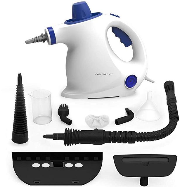 Comforday Steam Cleaner- Multi Purpose Cleaners Carpet High Pressure Chemical Free Steamer with 9-Piece Accessories, Perfect for Stain Removal, Curtains, Car Seats,Floor,Window Cleaning