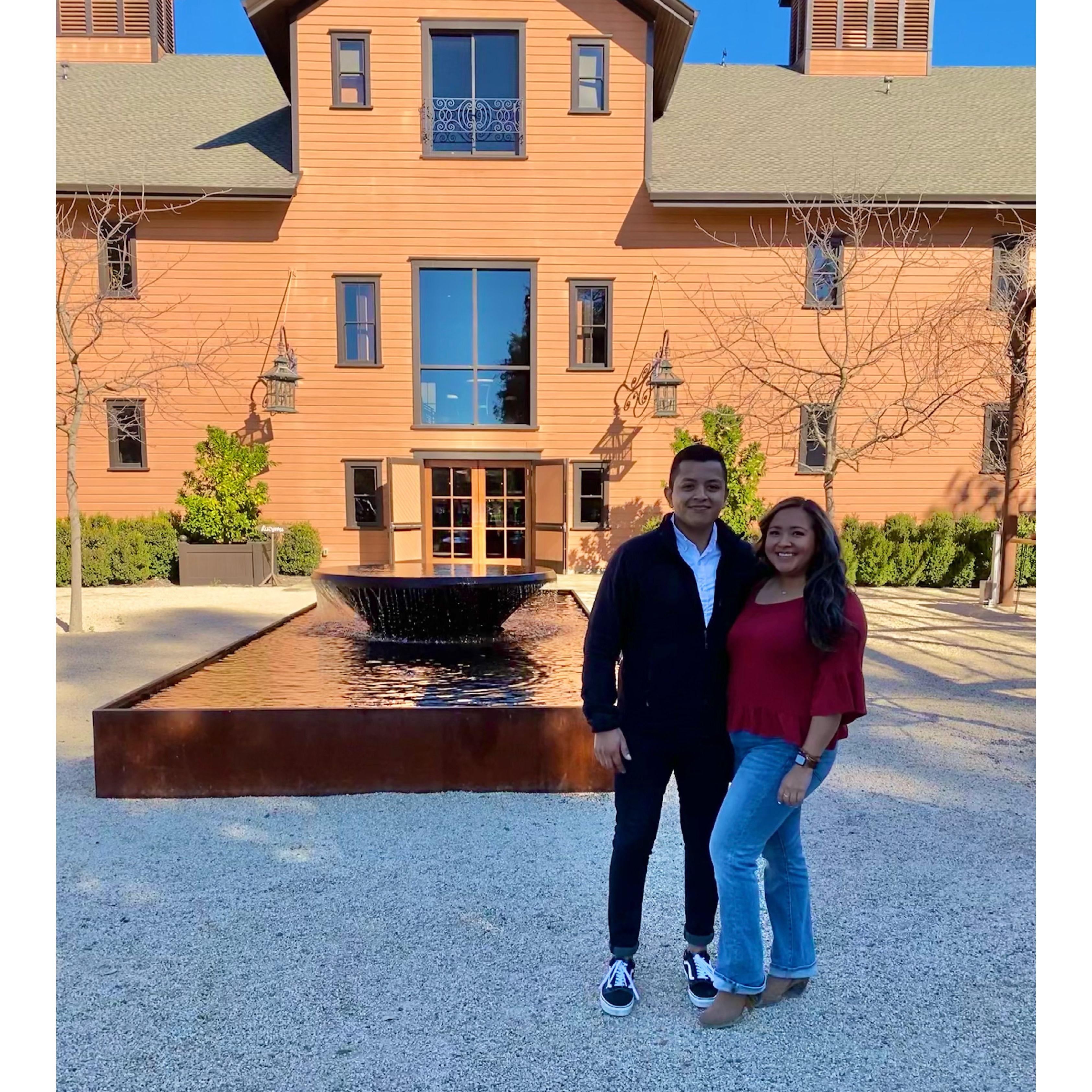 Her first time in Napa Valley