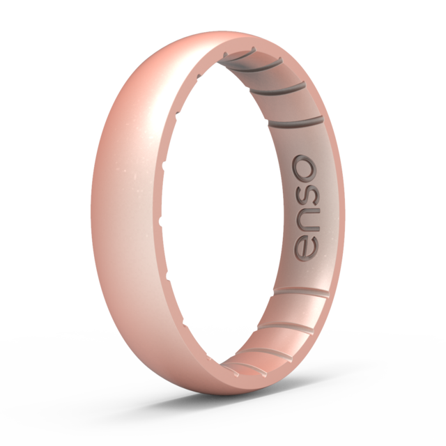 Elements Classic Thin Silicone Ring - Rose Gold (Size 6)