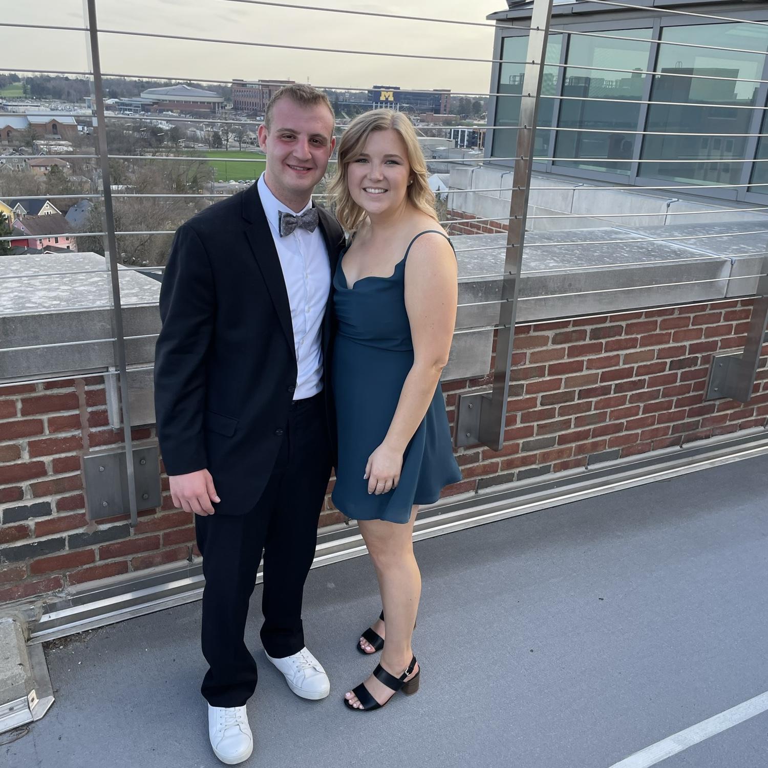 Our grad school "prom"