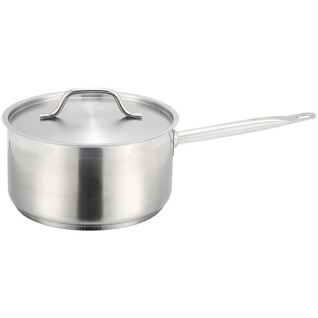 Winware Stainless Steel 2 Quart Sauce Pan with Cover