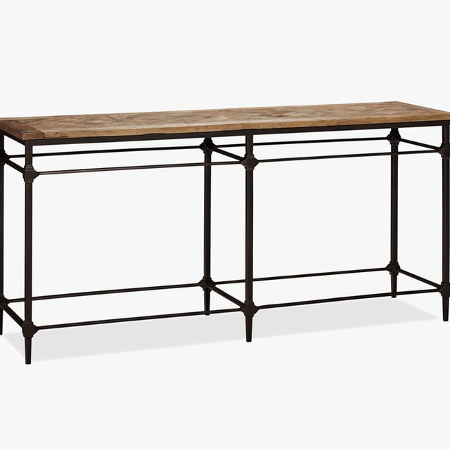 Parquet Reclaimed Wood & Metal Console Table