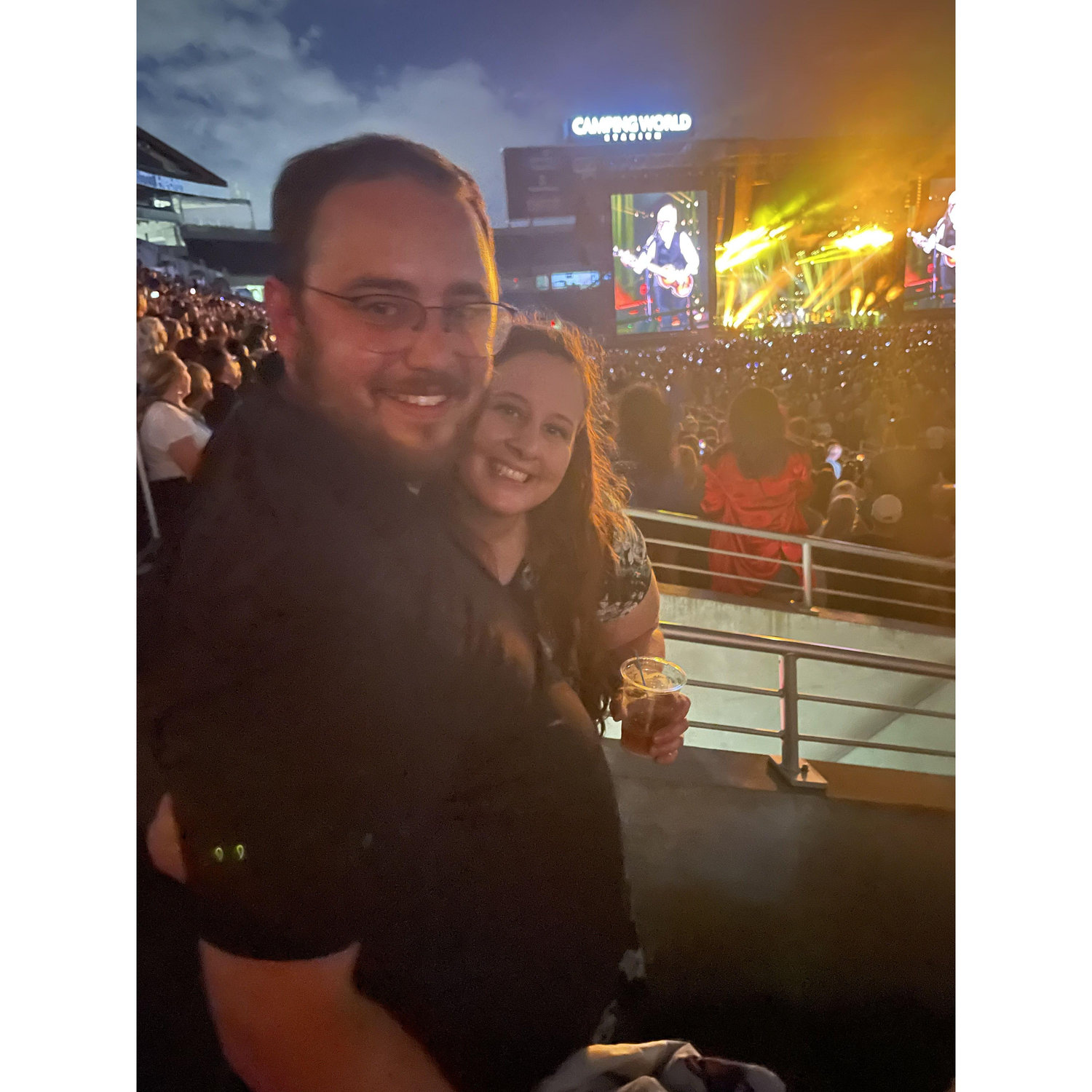 At the Paul McCartney concert