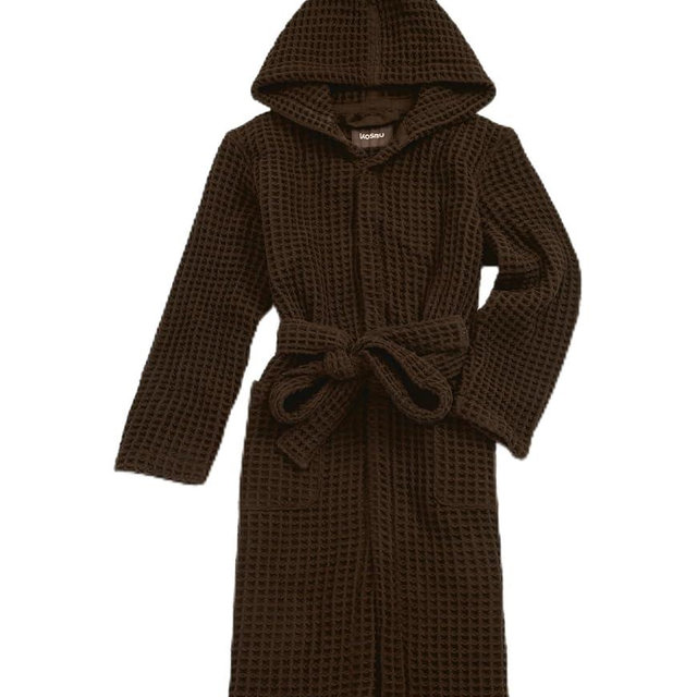 KOSMU Luxury Hotel & Spa Silk-infused Japanese Cotton Waffle Unisex Hooded Bathrobe
