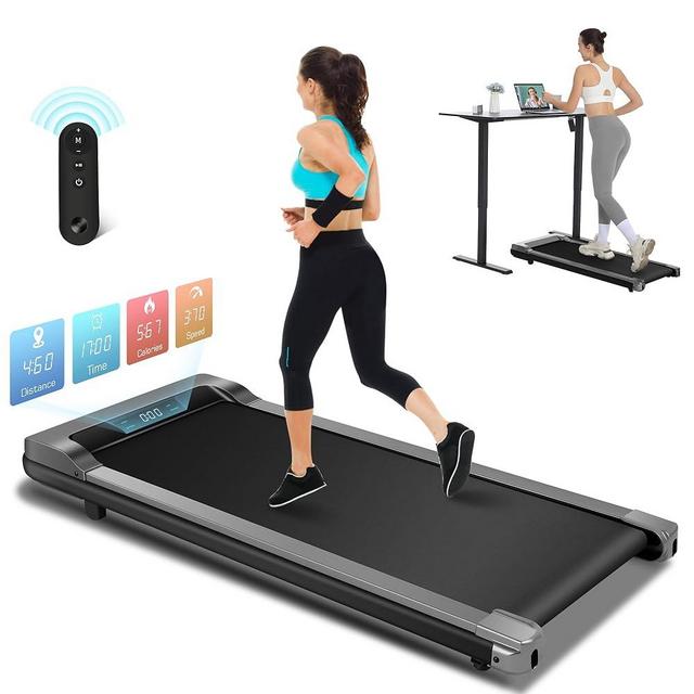 FUNMILY Walking Pad 3 in 1 Under Desk Treadmill, 2.5 HP Quiet Portable Walking Treadmill 300lbs Weight Capacity, Walking Jogging Machine Remote Control LED Display Small Treadmills for Home Office