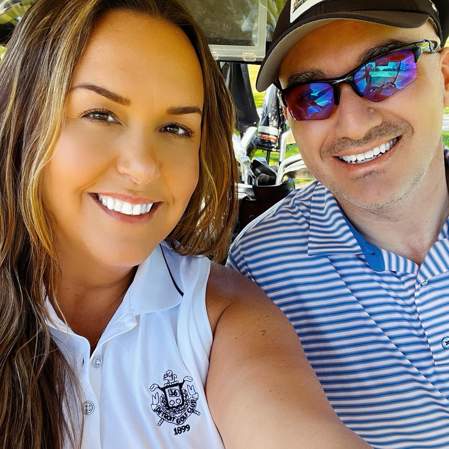 Golfing at the club!