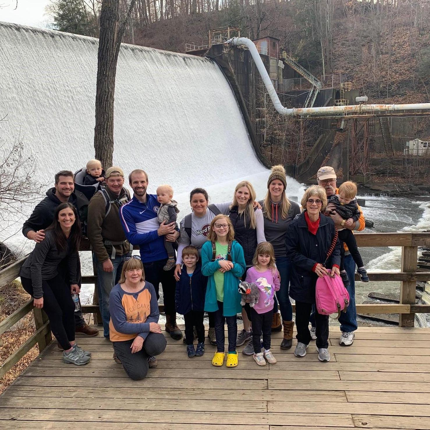 On a hike in Cuyahoga Falls with the Wagner family