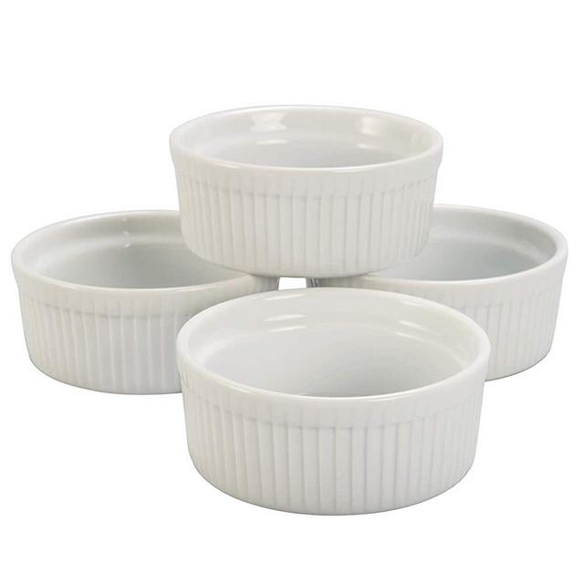 BIA Cordon Bleu Classic 4.5-Ounce Ramekin Dish, Set of 4, White