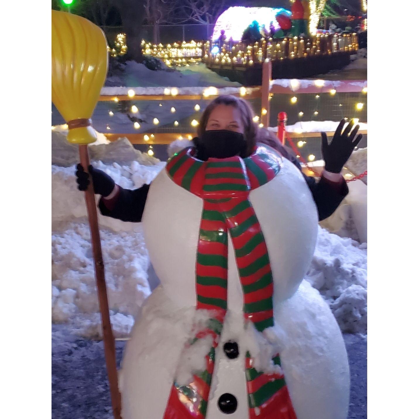 Christmas at Lehigh Valley Zoo...Little Miss Snowman