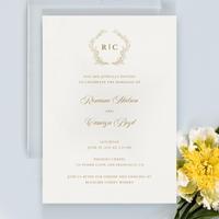 Eleanora Classic | Dusty Cobalt | Zola Wedding Invitations