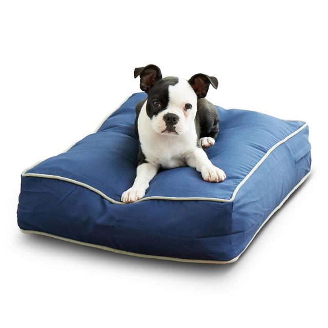 Kensington Garden Rectangle Indoor/Outdoor Dog Bed - Navy - Extra Small