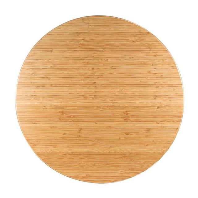 (26 Inch) Bamboo Large Lazy Susan for Dining Table Top with Heavy Duty Metal Rotating Hardware