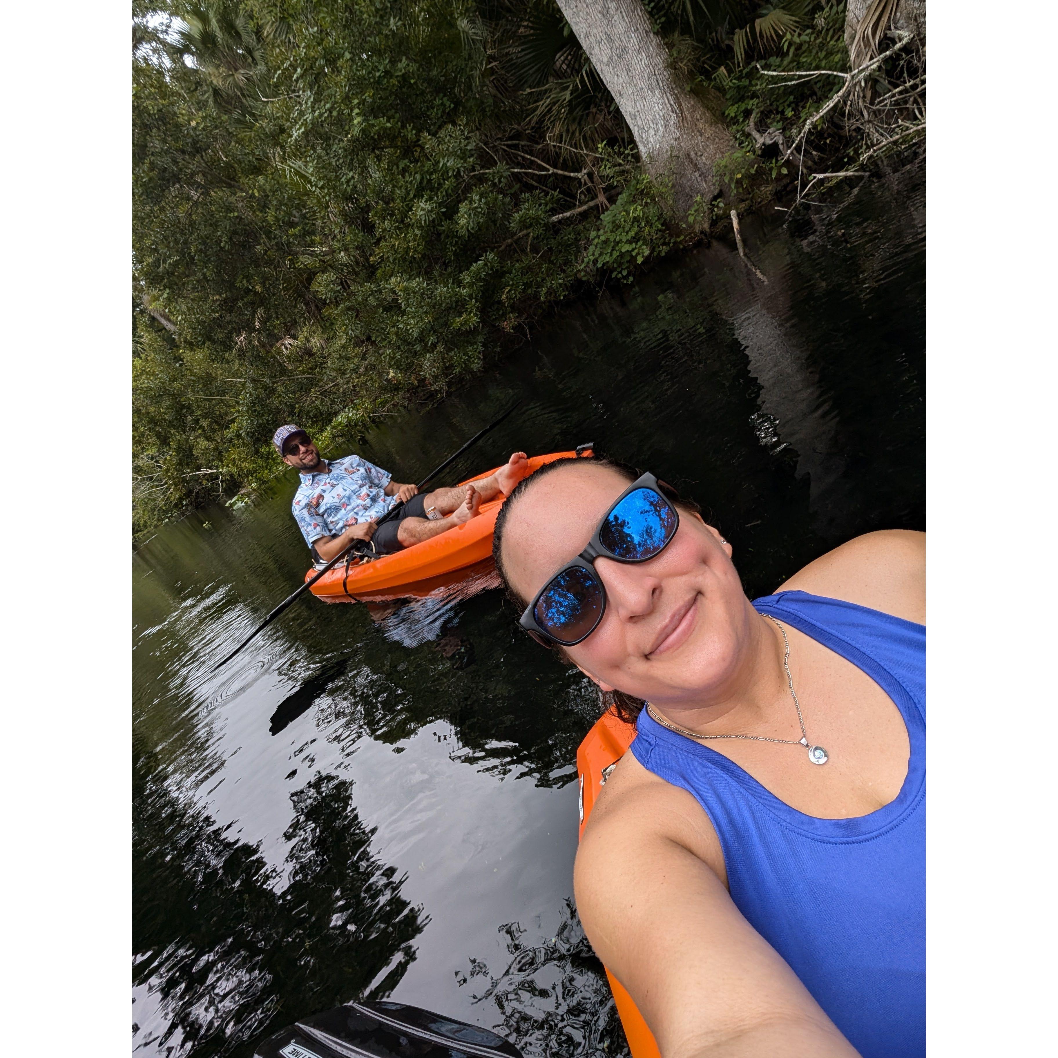 Our first kayaking trip!