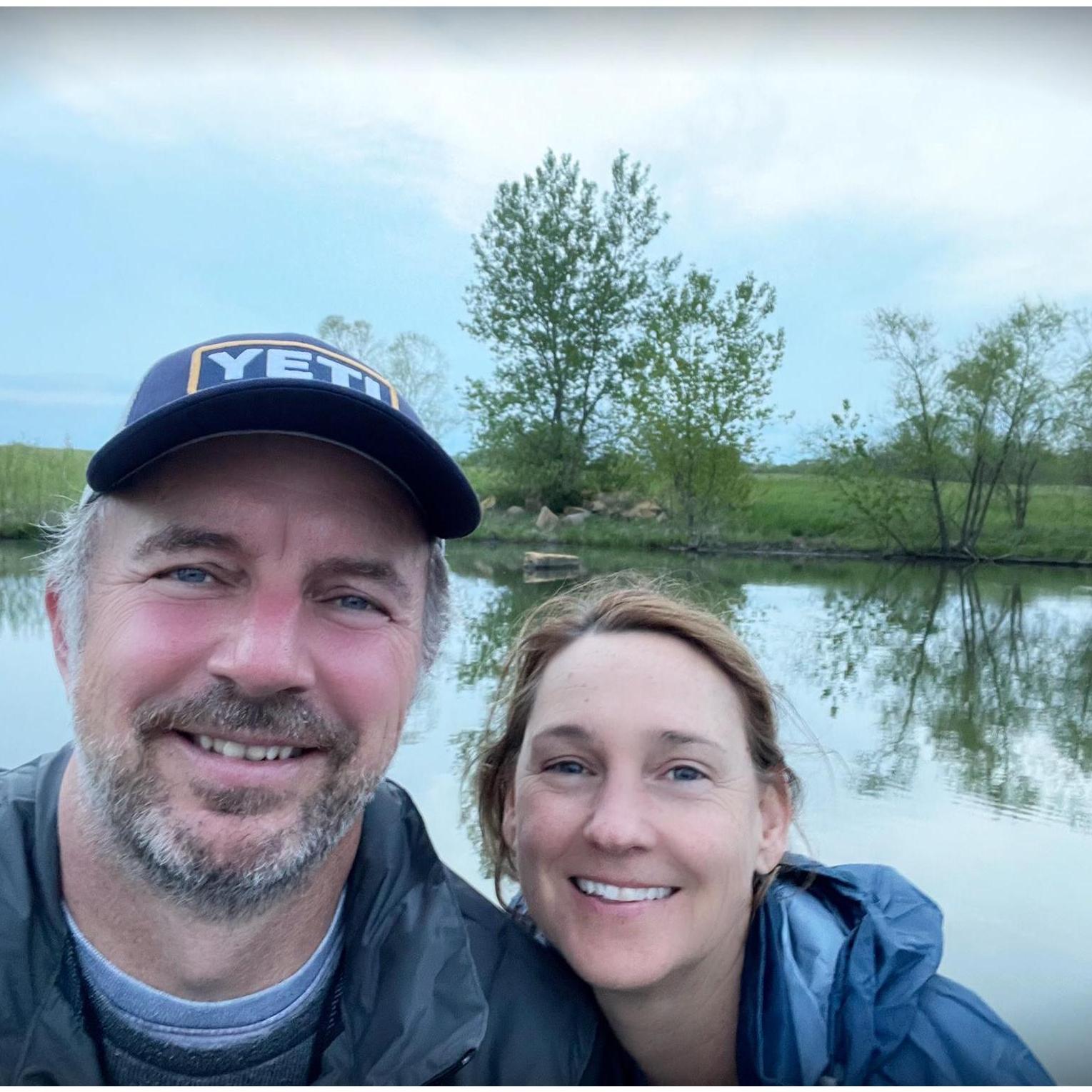 Enjoying some much needed down time on the dock of the pond, at the farm.