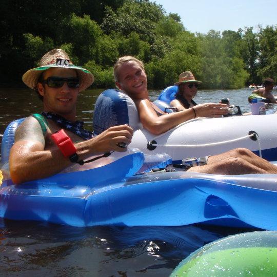 Shootin and hootin down the river!