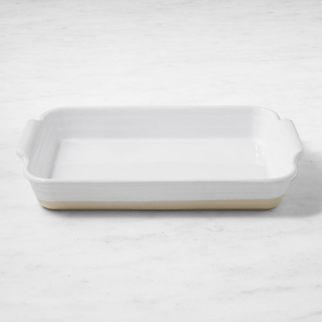 Emile Henry Potter Rectangular Baker, XL, White