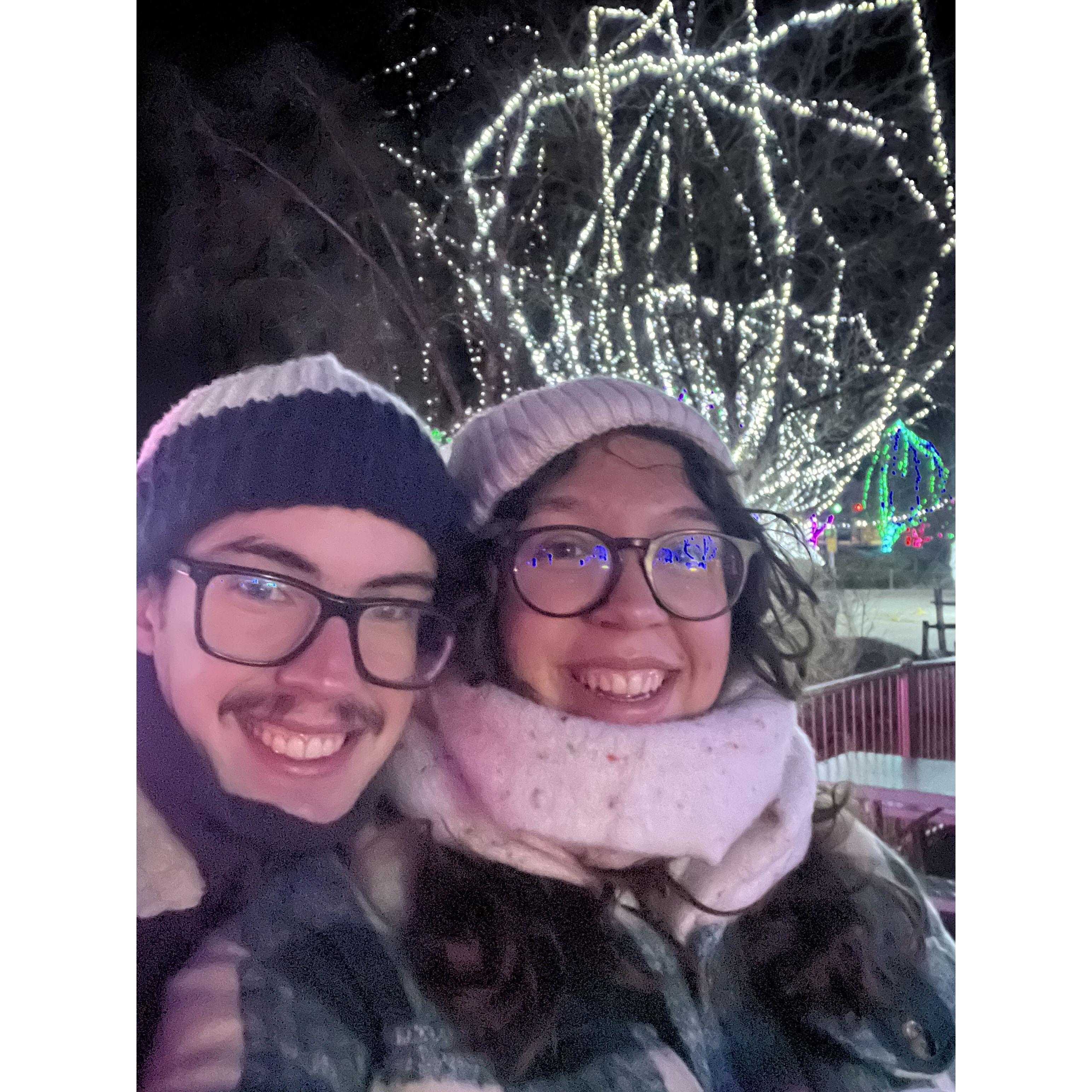 Right after proposal in the spot of our first date