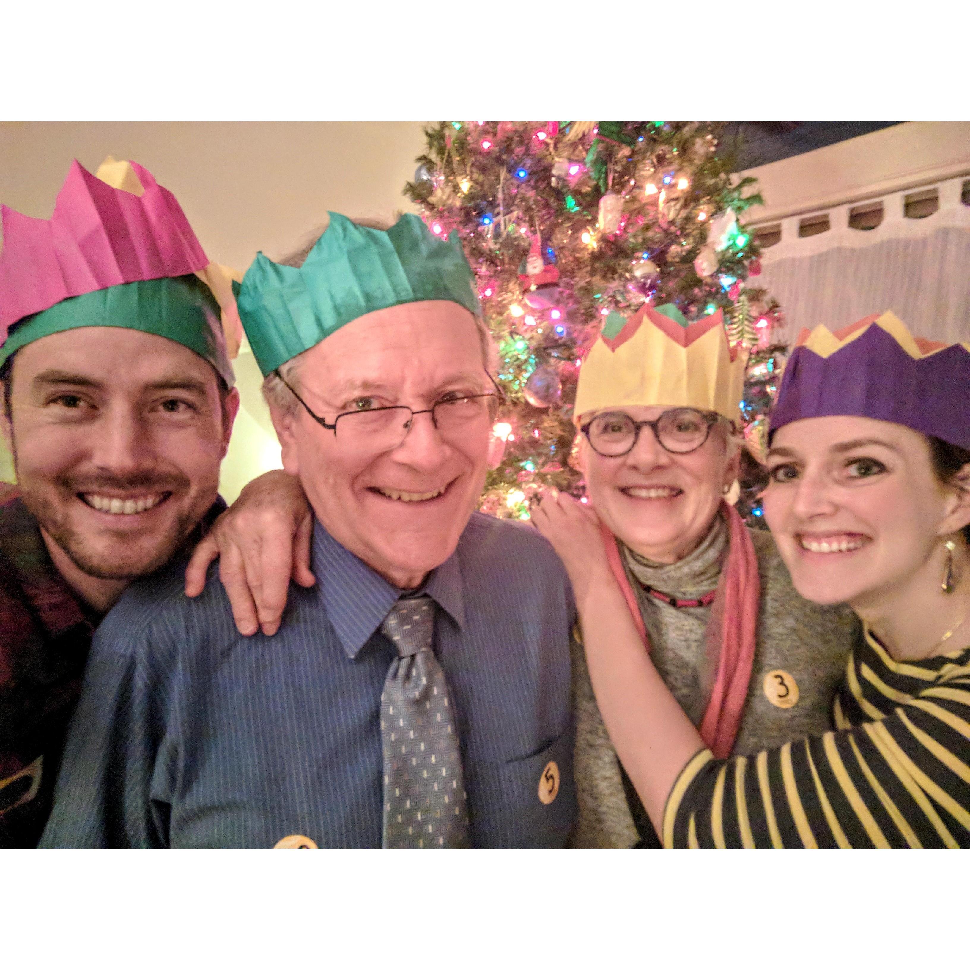 New Year's Eve 2018 with Talia's parents.