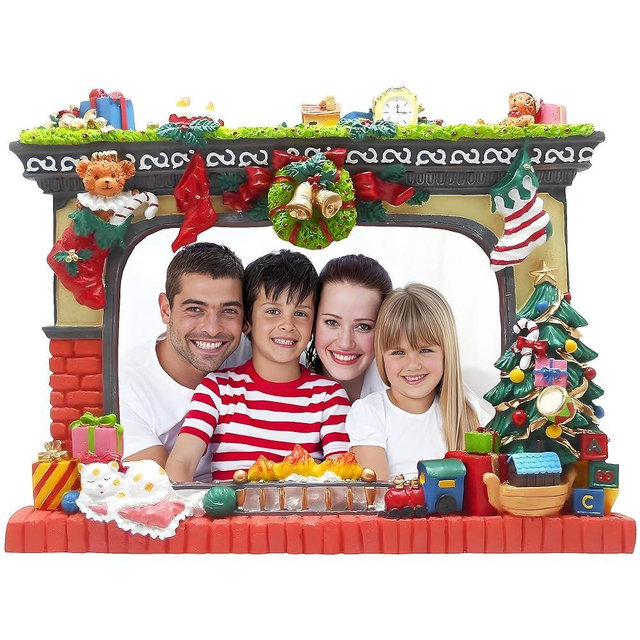 Lightahead Christmas Colorful Picture Photo Frame for 4 x 6 inch Photo Great Christmas Gift