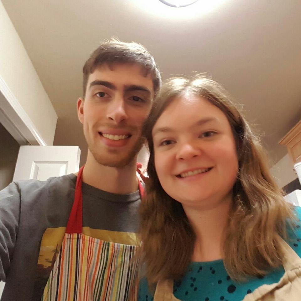 Baking some holiday gingerbread people! We love cooking together.
