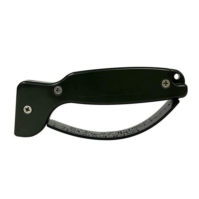 AccuSharp Knife & Tool Sharpener - OD Green - Sharpens, Restores & Hones - Handheld Sharpener for Hunting Knives, Serrated Blades, Cutting Tools & Machetes - Diamond-Honed Tungsten Carbide Sharpener