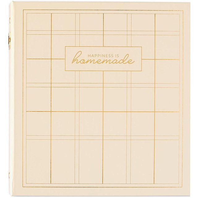 PPP Recipe Card Binder | 3 Ring Binder | Recipe Organizer with 52 Dual Pocket Sleeves That Holds 104 Recipe Cards | 12 Double-Sided Tabs | Kitchen Conversion Chart | 5 Extra Single Pocket Sleeves