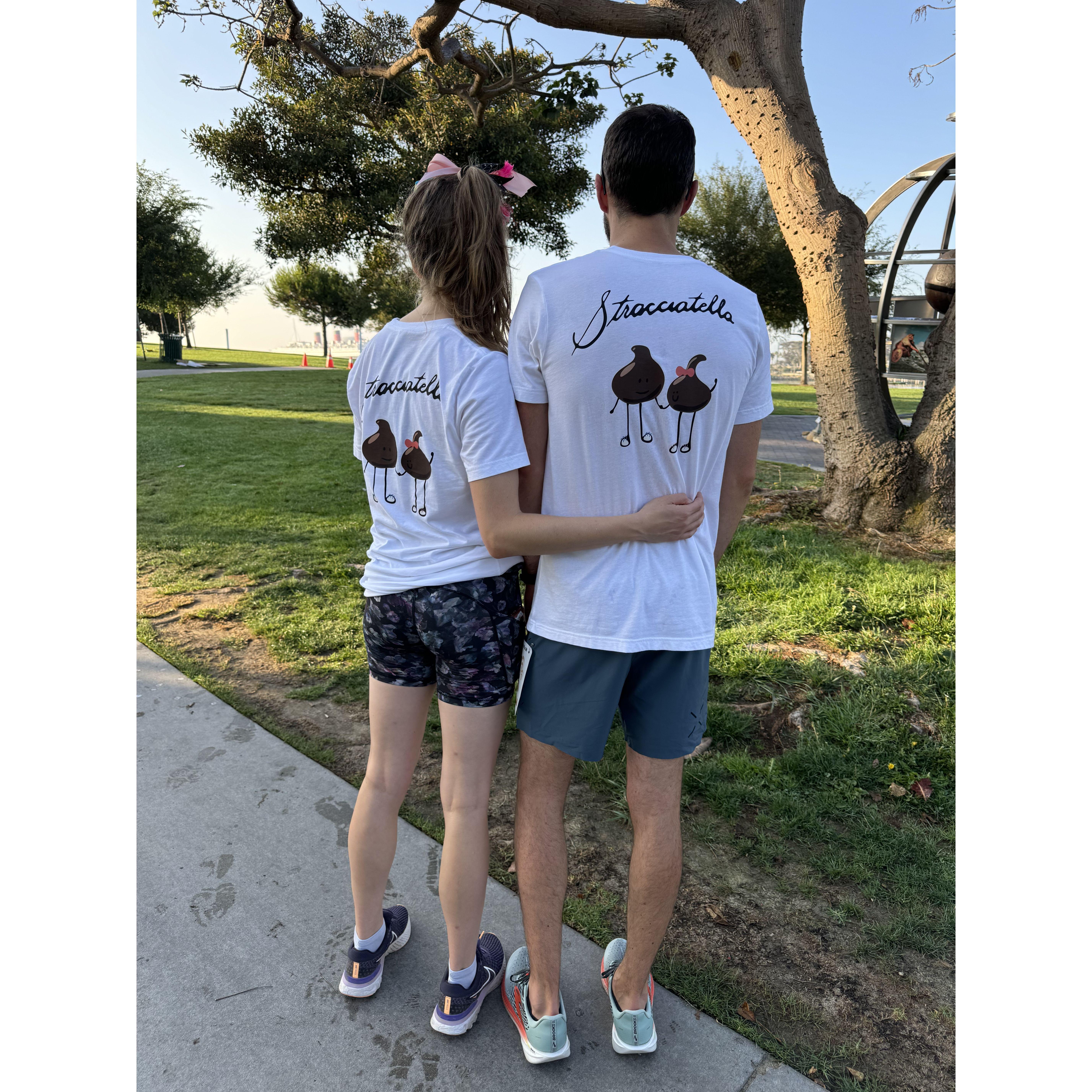 Team Stracciatella before their first Half Marathon Relay