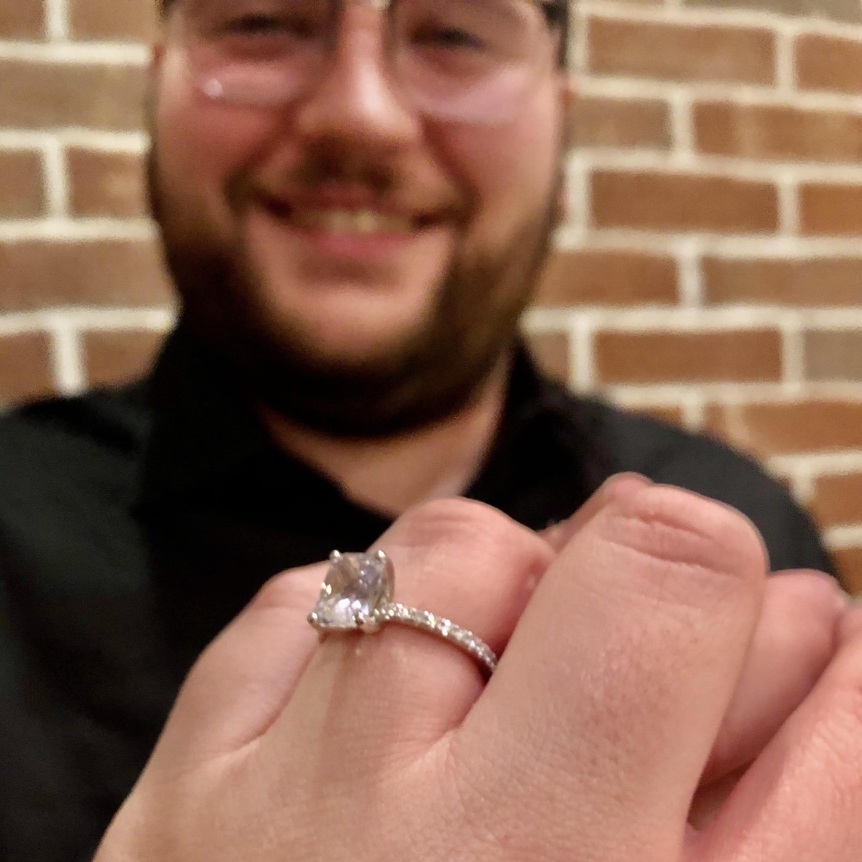 "Does this ring make me look engaged?"