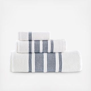 Contrast Border 3-Piece Towel Set