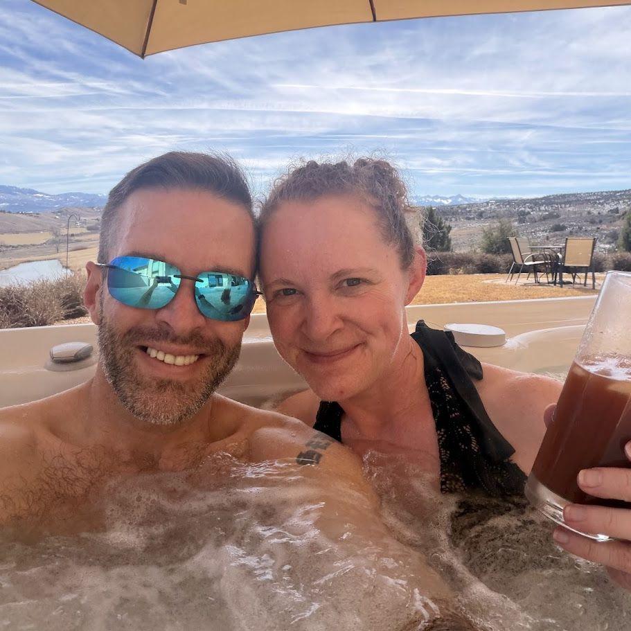 Definitely not the first hot tub soak!