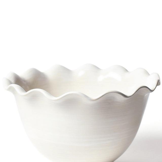 Signature White 9" Ruffle Bowl