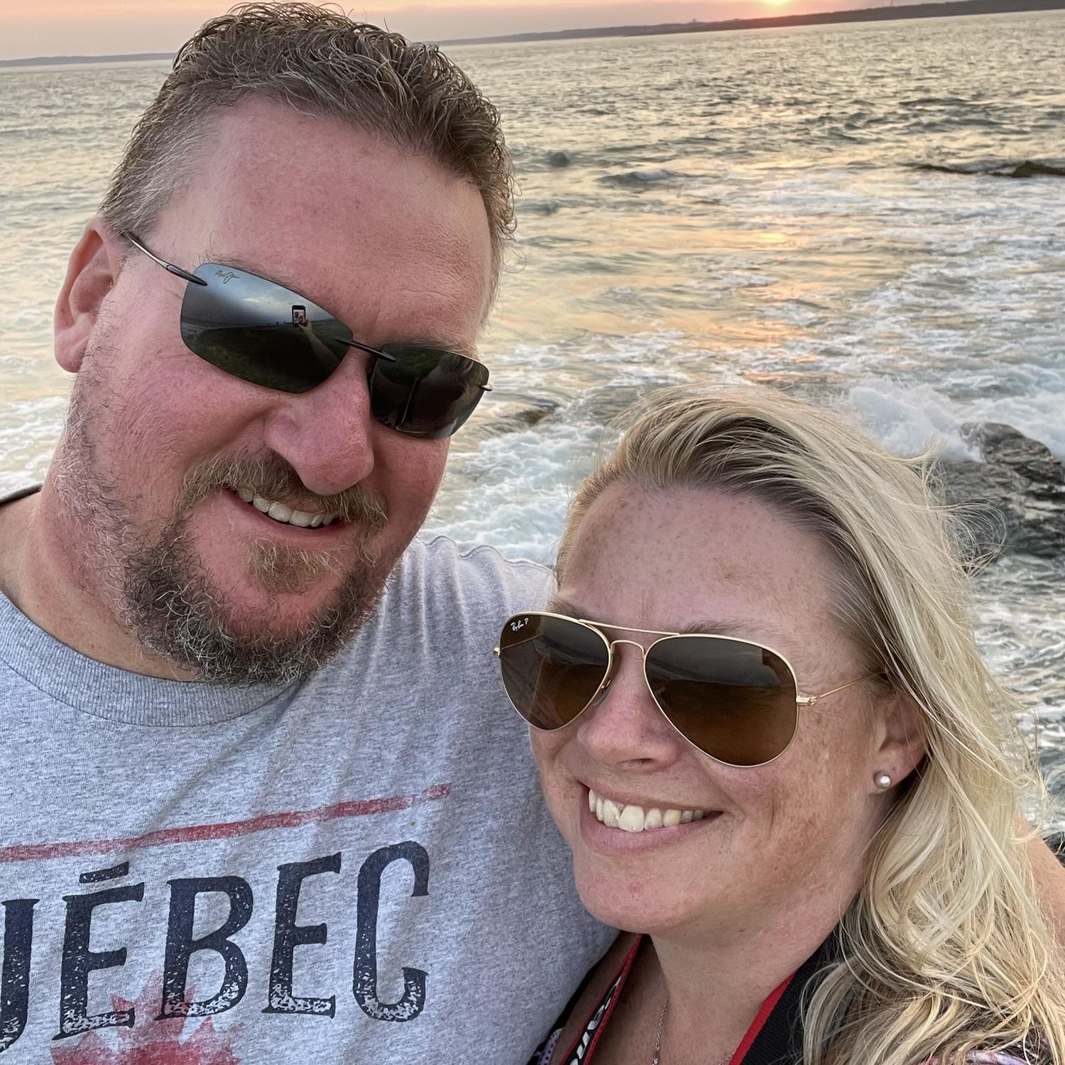 Watching the sunset- Brenton Point, Newport