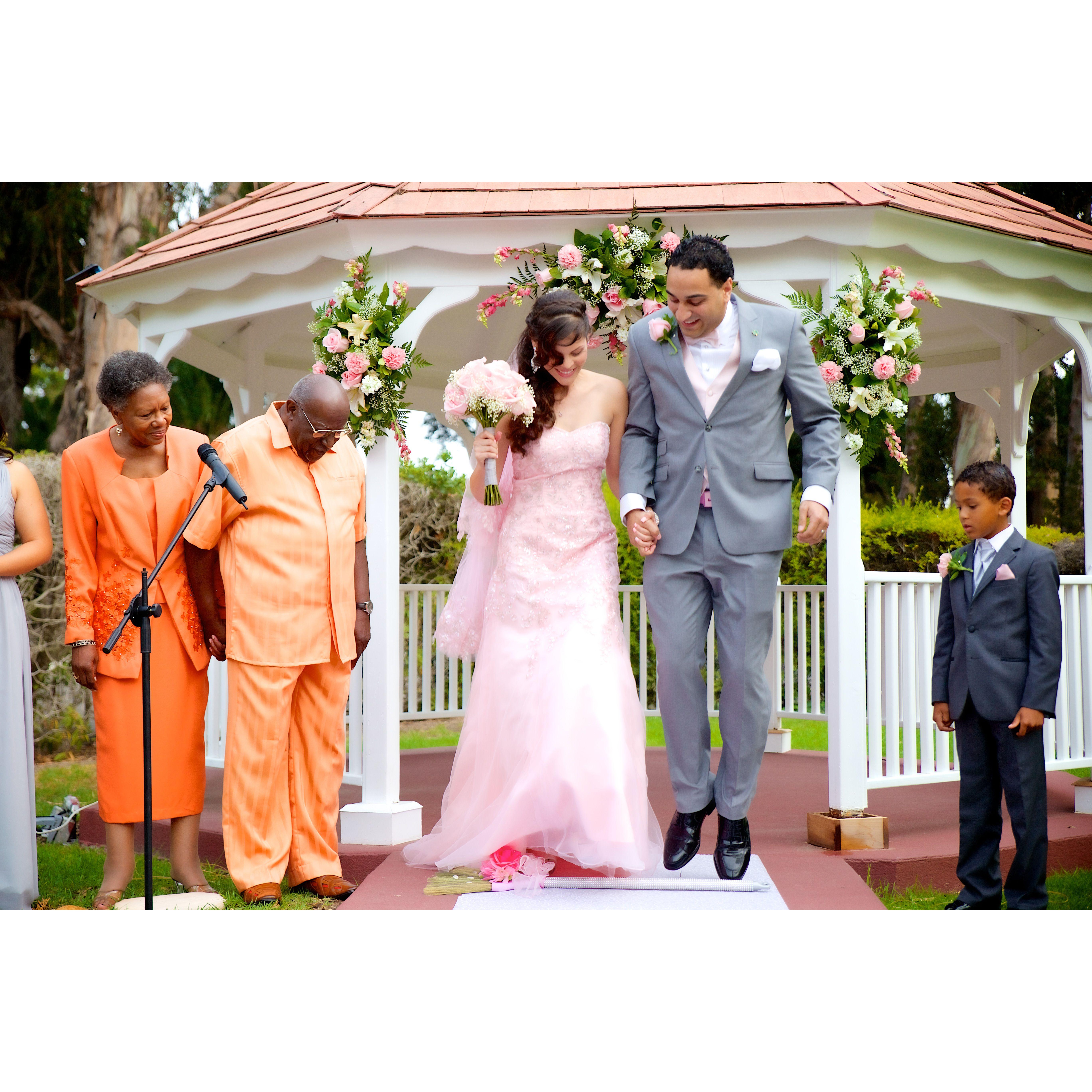 Jumping the Broom
Aunt Mary and Uncle Sterling, you are dearly missed! Our favorite wedding anniversary twins forever!
