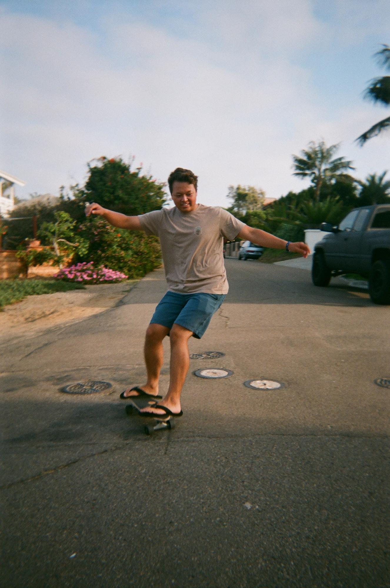 Moments before a fatal accident