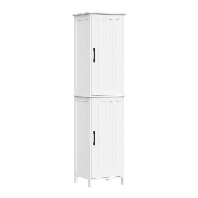 Monroe Two-Door Tall Cabinet White - RiverRidge Home