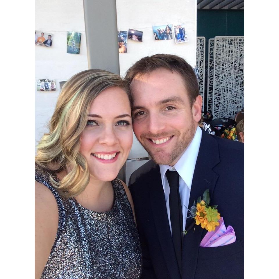 Celebrating Mike's brother's wedding in 2017