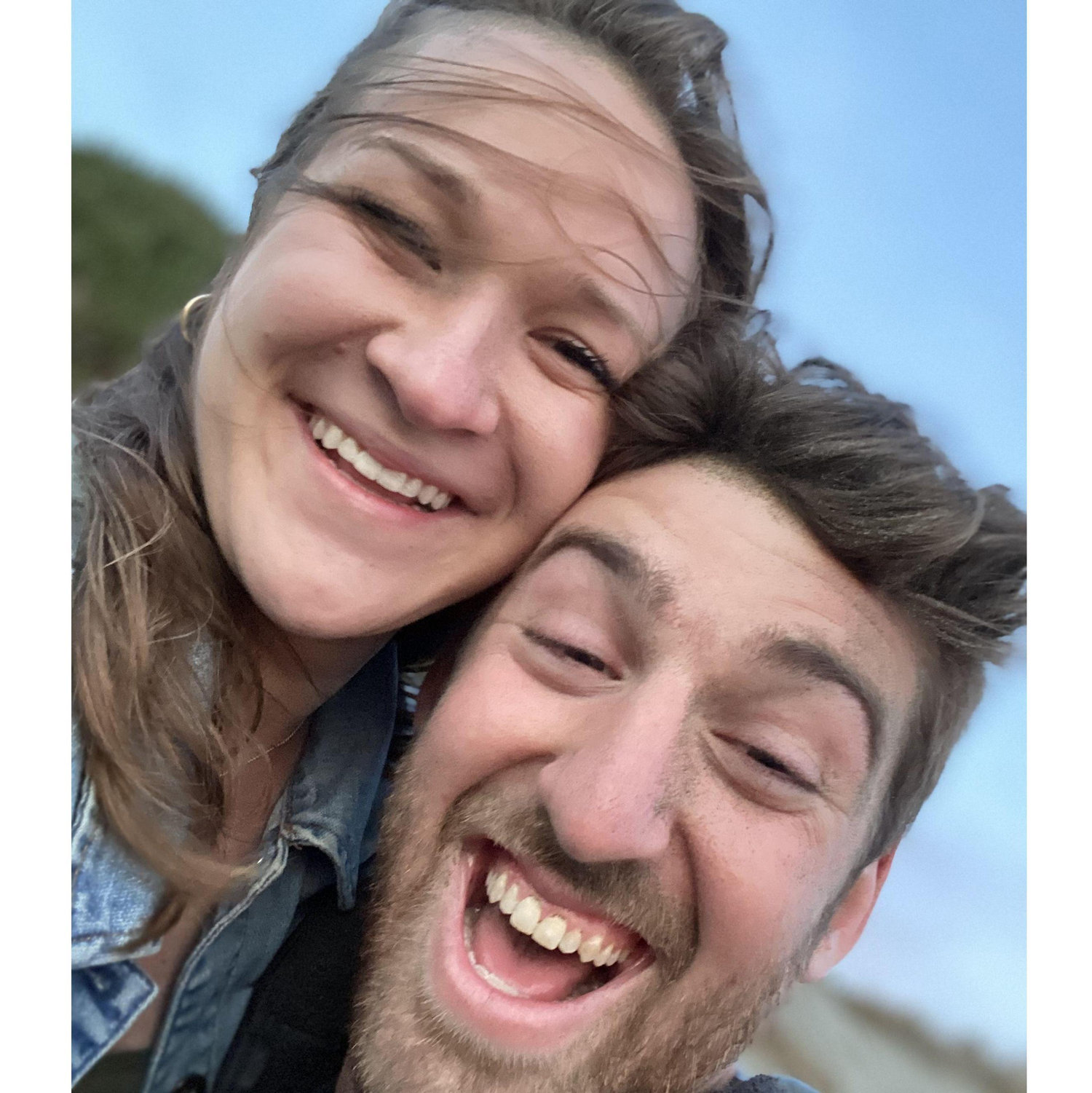 Selfie from our first date bike riding to Ocean Beach.