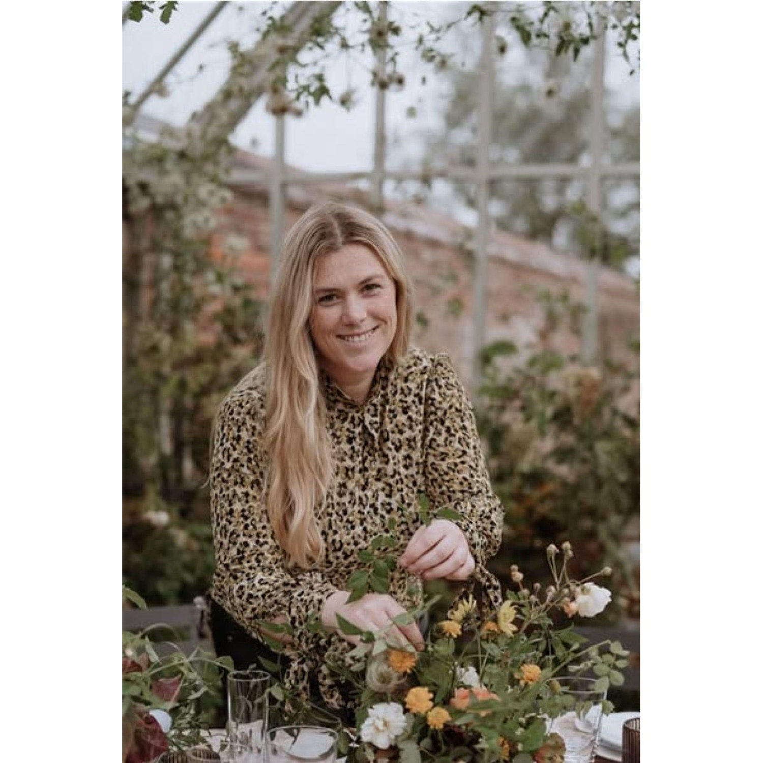 A beautiful and talented friend. Charlotte has a background in the NHS as a social worker and CBT therapist and is now the owner of French Blue Florals. Combining beautifully sourced British sustainable flowers with therapy in her studio her passion is next level! We feel super lucky to have her creativity on board.