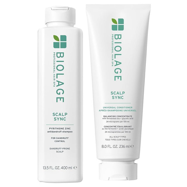 Biolage Scalp Sync Anti-Dandruff Shampoo & Universal Conditioner Set - Targets Dandruff, Controls The Appearance of Flakes & Relieves Scalp Irritation, Scalp Treatment System, Paraben-Free, Vegan