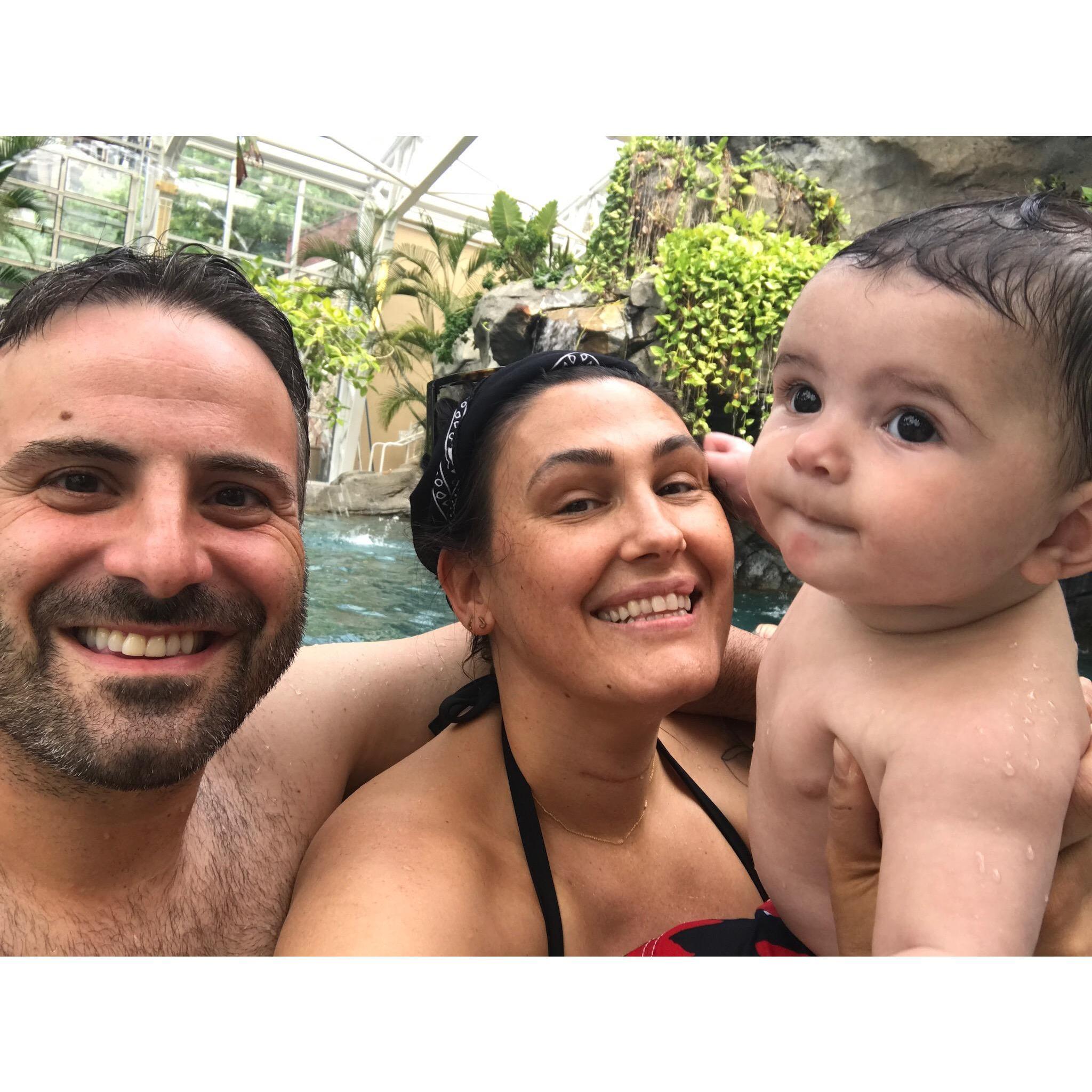 Jayce loves hotels and pools!