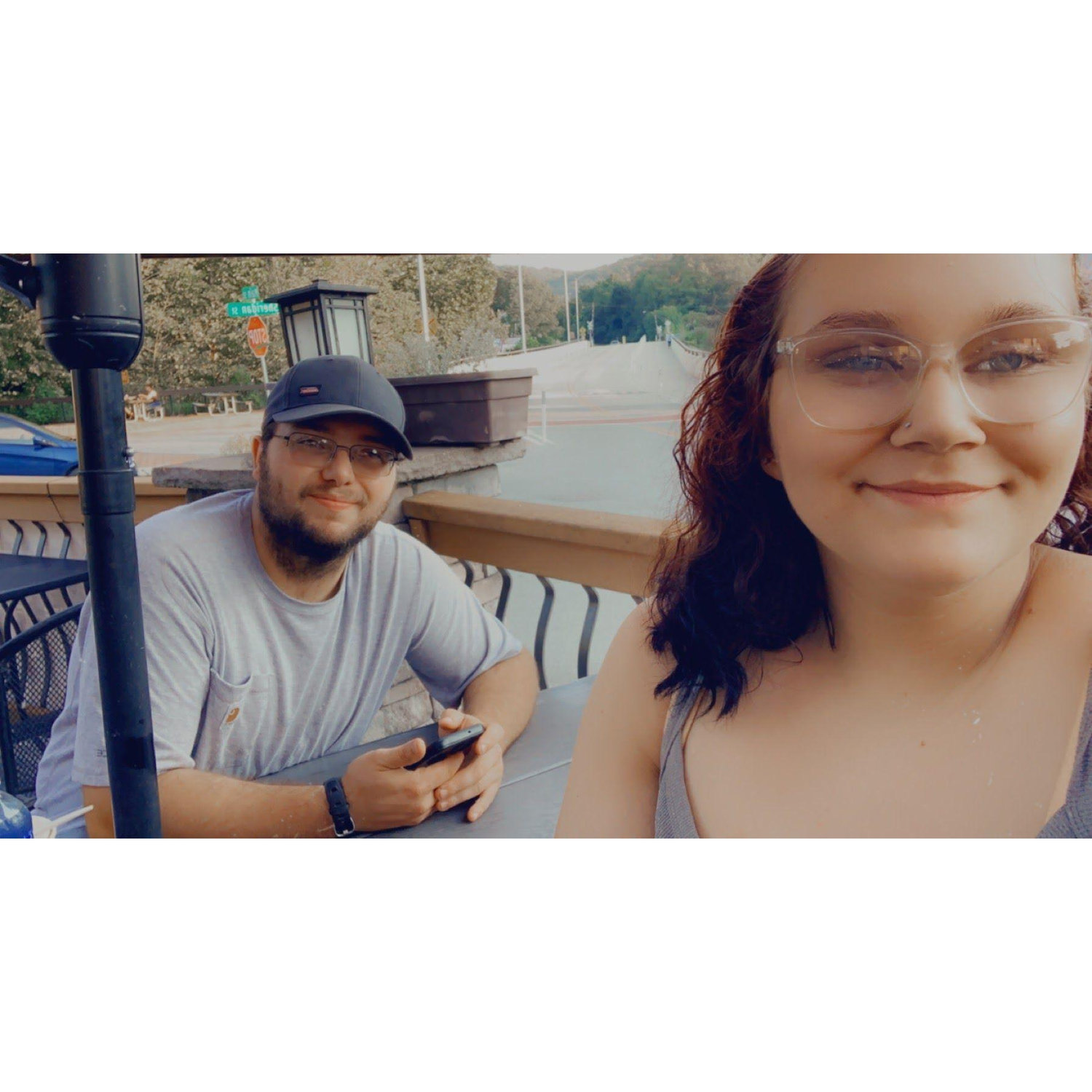 One of our many ice cream dates this time is in Ohiopyle