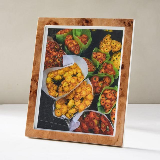 Burled Wood Frame, Tabletop Frame, Natural, 8"x10"