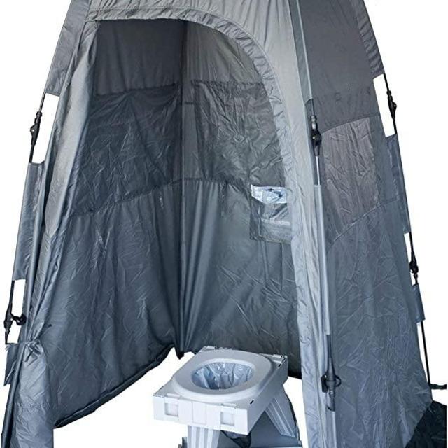 Portable Privacy Tent for Outdoor Showers, Changing Room & Compatible for Cleanwaste Camping Toilet - Surfing, Beach, Hiking, Ice Fishing & More - 6 ½ Ft. Tall with 4”x4”of Floor Space (D117PUP)
