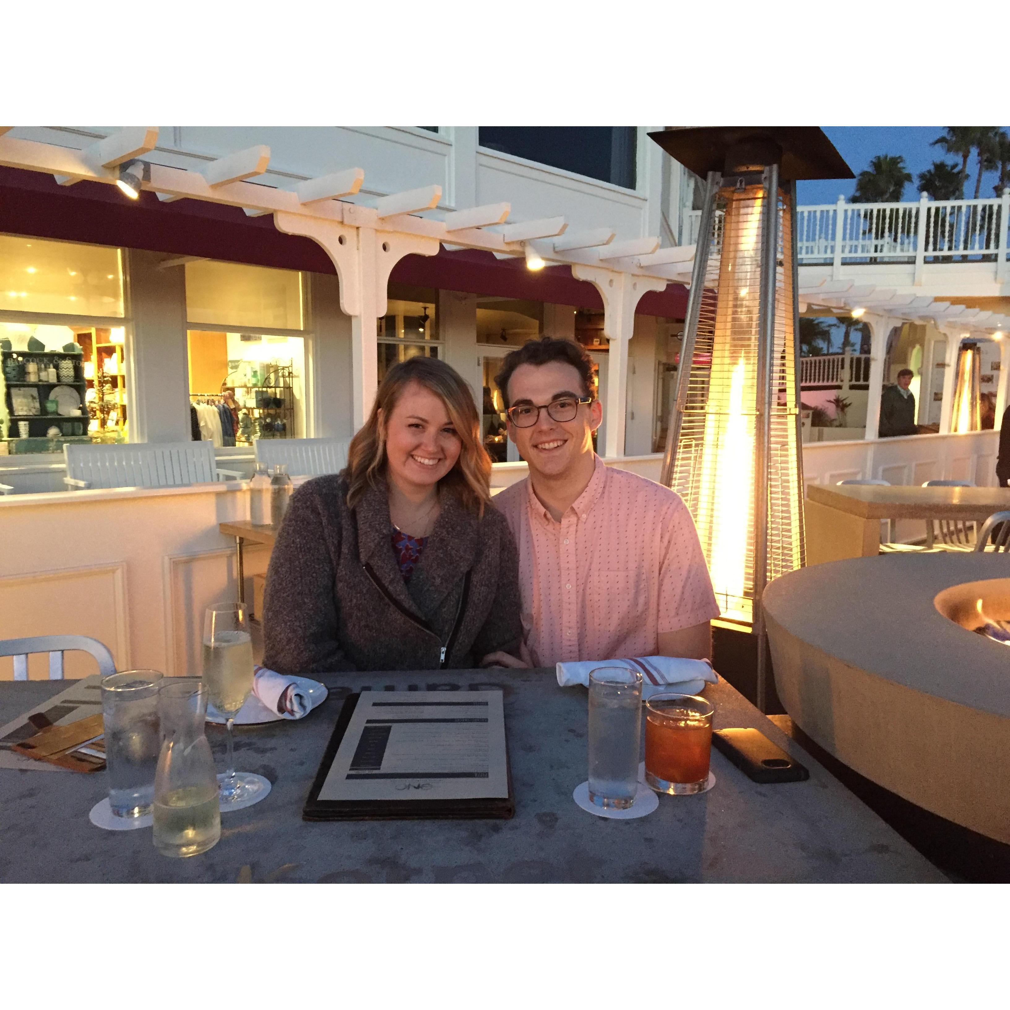 Our first Valentines day at the Hotel Del!