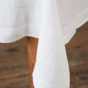 Lithuanian Linen Tablecloth, White- Small