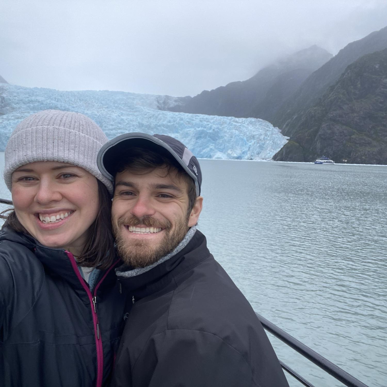 Visiting the glaciers in Alaska!