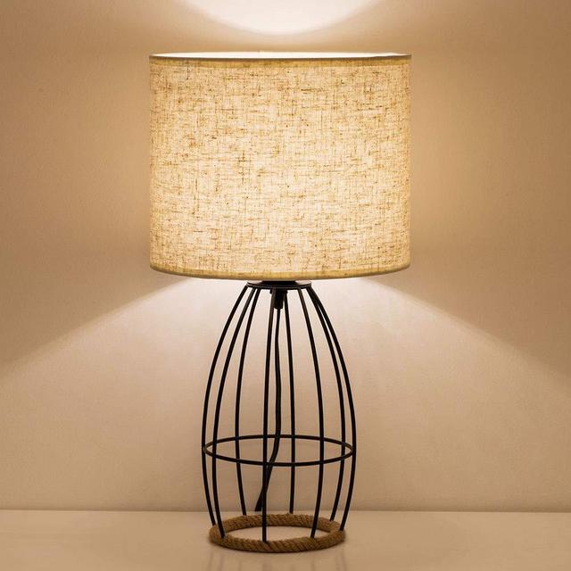 Bedside Table Lamp - Black