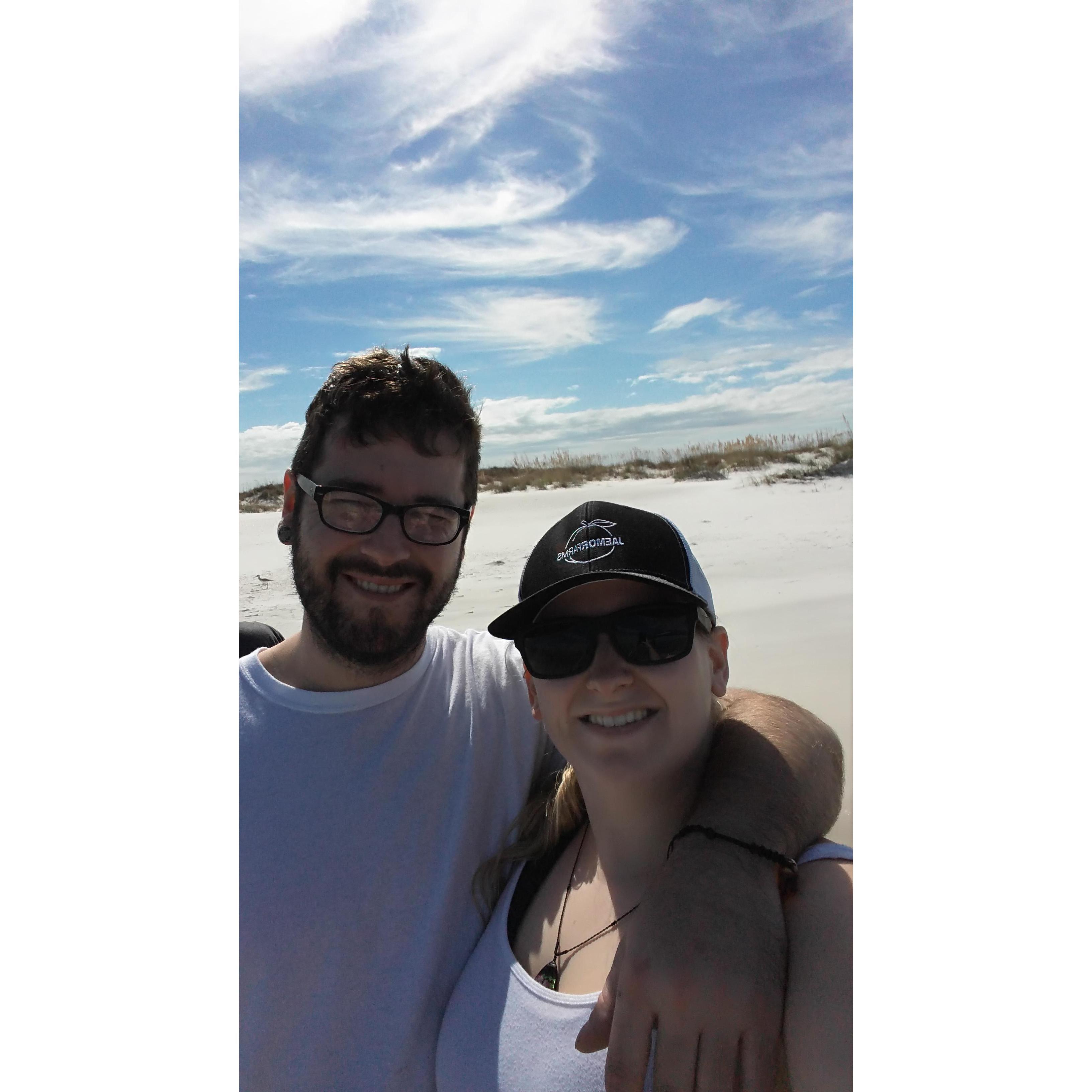 On the Gulf Side of Florida- we went hunting for sand dollars!