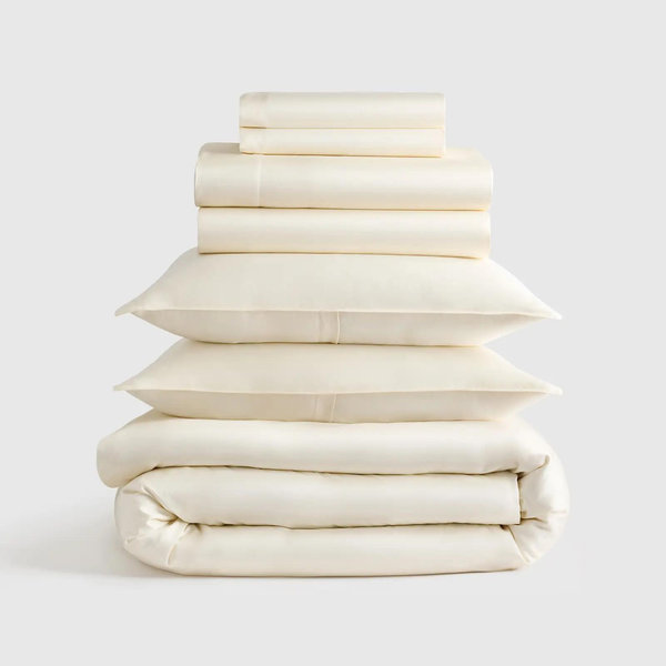 Bamboo Deluxe Bedding Bundle in Ivory