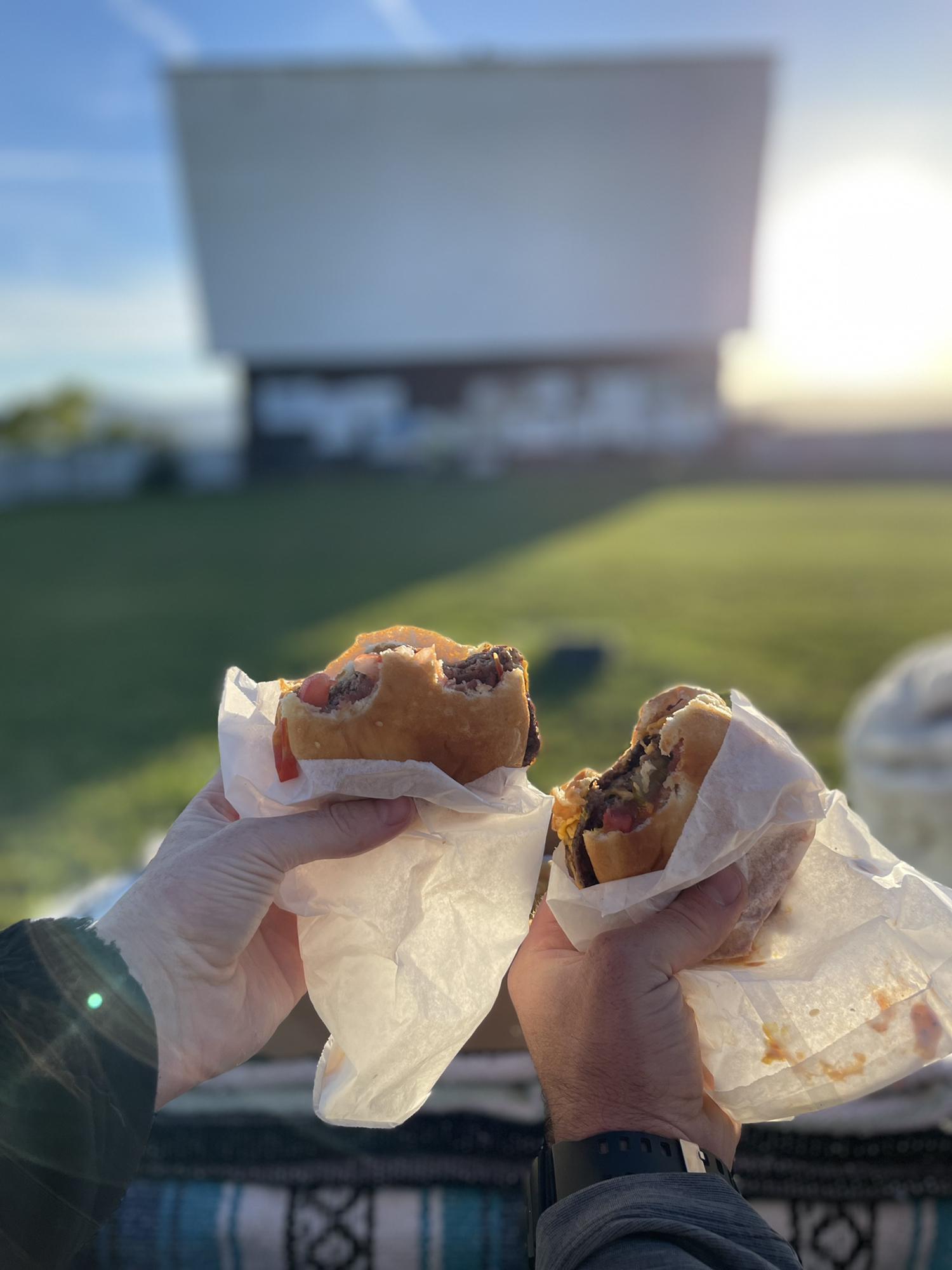 Burgers and a movie at the Spud
